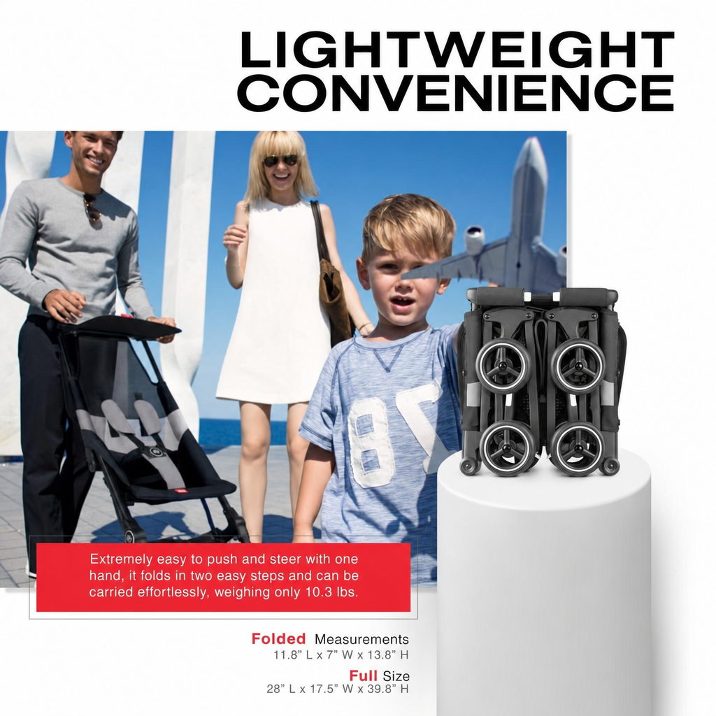 Ultra Compact Lightweight Travel Stroller